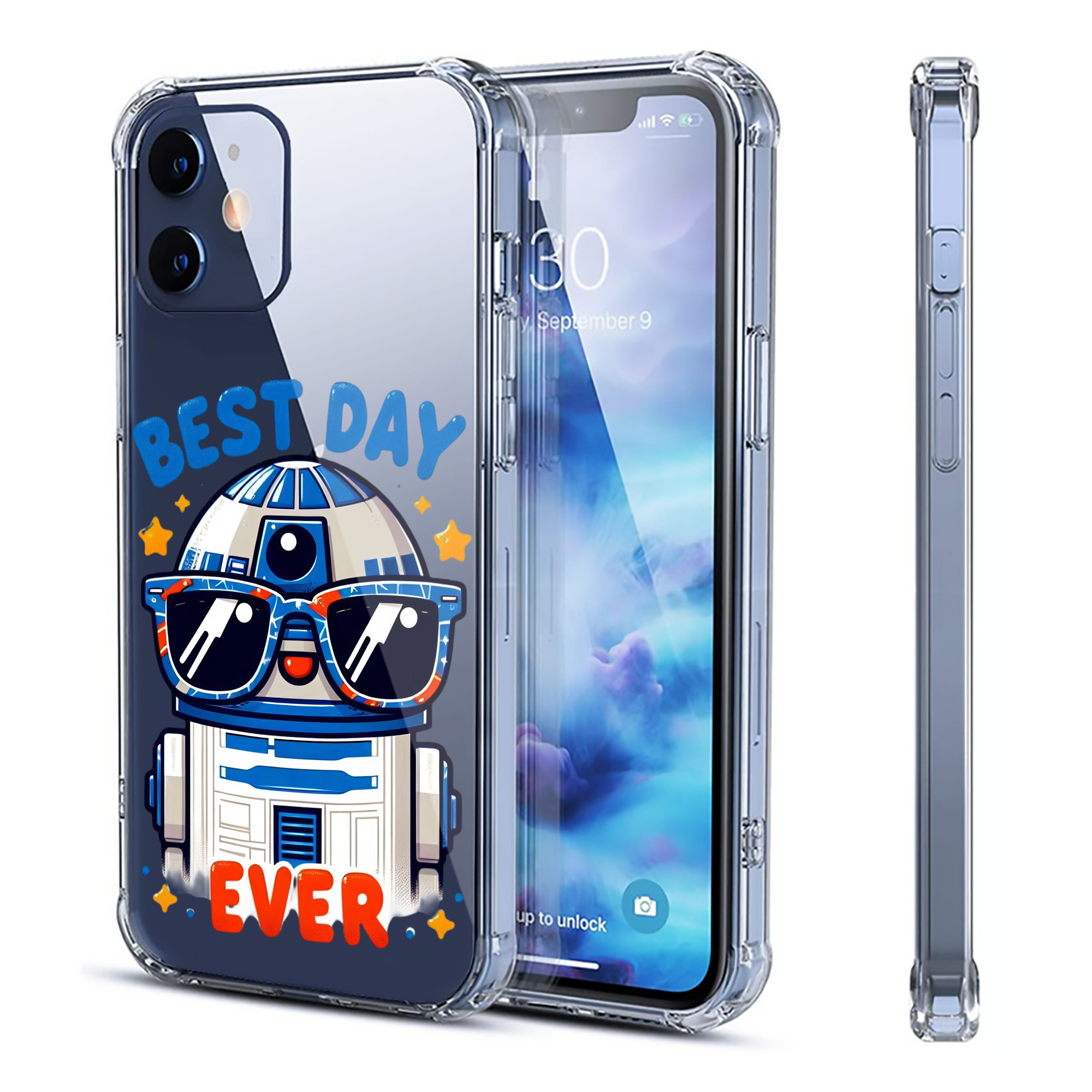 （画像用） スター・ウォーズ Star Wars 【iPhone 12シリーズ対応】透明スマホケース（クリアソフトケース）